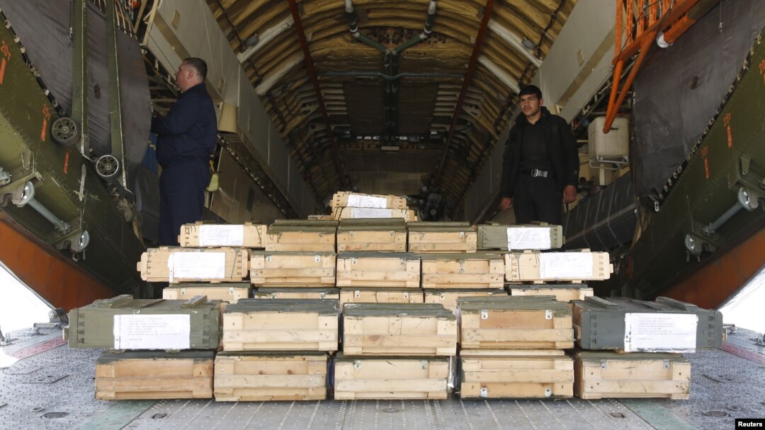 Afg'onistonga olib kelingan Rossiya o'q-dorilari