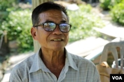 60-year-old Khai Heng tells VOA Khmer that he earns around $1,000 a month selling fish to the local markets in Prey Veng province, Cambodia, July 22, 2020. (Aun Chhengpor/VOA Khmer)