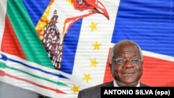 Afonso Dhlakama, leader de la Renamo, principal parti de l'opposition au Mozambique, le 18 octobre 2014.