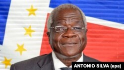 Afonso Dhlakamam, chef historique de la guérilla puis de l'opposition au Mozambique, Maputo, le 18 octobre 2014