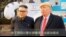 看看像不像 首尔街头出现“川普”和“金正恩”