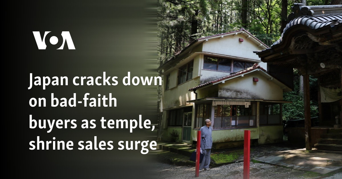 Japan cracks down on bad-faith buyers as temple, shrine sales surge