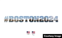 U.S. Olympic Committee's graphic announcing Boston's candidacy for the 2024 Olympics.