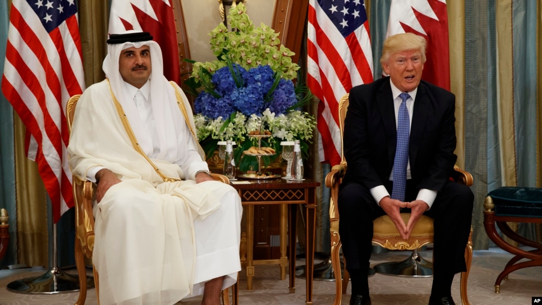 Shugaba Trump da Sarkin Qatar Sheikh Tamim