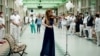 Italian violinist Fiamma Flavia Paolucci performs at Tor Vergata Hospital in Rome, as the world is marking International Nurses Day, during the country&#39;s partial lockdown aimed at curbing the spread of the COVID-19.