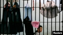 태국 경찰청에서 제3국 입국을 위해 대기하고 있는 탈북 난민. (자료사진)