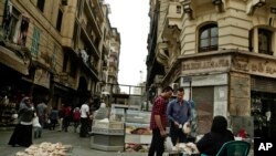 Un quartier en plein Carie, en Egypte, 18 octobre 2016.