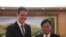 澳大利亞駐台北辦事處代表高戈銳（Gary Cowan）和桃園市長鄭文燦。（高戈銳的推特）