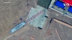 台海緊張情勢升高之際，中國在新疆沙漠建造美國航母等模擬移動標靶