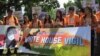 미 한인 2세 학생들, 백악관 앞에서 북한인권 개선 촉구