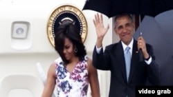 Predsjednik Obama i prva dama Amerike Michelle Obama na putu u Havanu