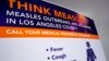 A poster released by Los Angeles County Department of Public Health is seen as experts answer questions regarding the measles response and the quarantine orders in Los Angeles, April 26, 2019.