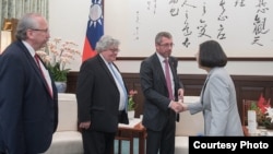 台湾总统蔡英文会见欧洲议会议员访问团（照片来源：台湾总统府）