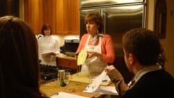 Judy Harris teaches cooking classes in her home in Alexandria, Virginia