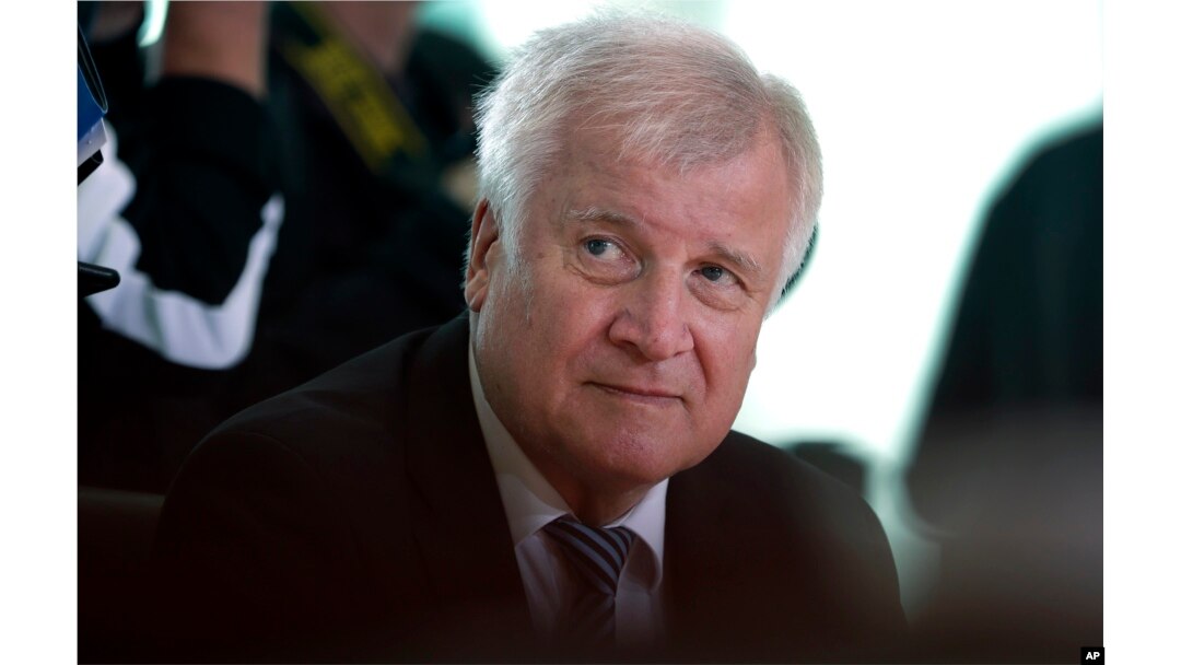 German Interior Minister Horst Seehofer attends the weekly cabinet meeting at the Chancellery in Berlin, Germany, Aug. 29, 2018.
