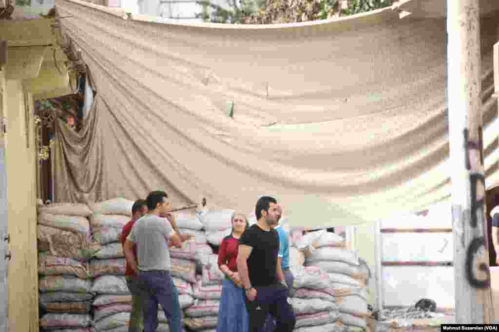 The town of Cizre in southteastern Turkey after weeklong curfew lifted