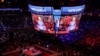 Republican presidential nominee and former U.S. President Donald Trump speaks on stage during a rally at Madison Square Garden, in New York, Oct. 27, 2024. 