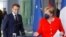 Fransa Cumhurbaşkanı Macron ve Almanya Başbakanı Merkel