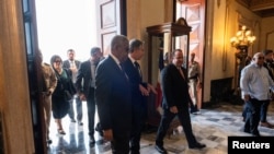 El secretario de Estado de Estados Unidos, Antony Blinken, llega al Palacio Nacional, en Santo Domingo, República Dominicana, el 6 de septiembre de 2024.