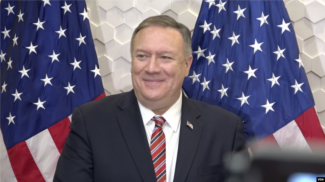 Menteri Luar Negeri AS Mike Pompeo di Miami, 23 Januari 2020. 