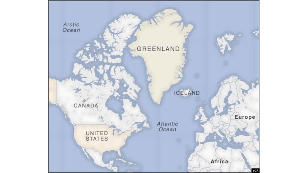 Mapa Grenlanda