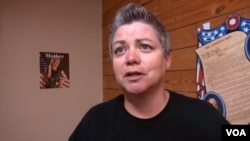 Cheryl Burgin, an LGBT gun permit class member. (G. Flakus/VOA)