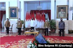 Presiden Jokowi dalam acara Musrembangnas Tahun 2021 di Istana Negara , Jakarta, Selasa (4/5) mengatakan Green dan Blue Economy bisa menjadi kekuatan ekonomi Indonesia di masa depan (Foto: Courtesy/Biro Setpres)
