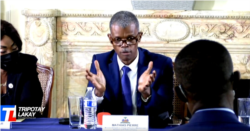 Minister-delegate in charge of Haitian Elections, Mathias Pierre briefs diaspora on the effort to replace the 1987 constitution with a new constitution during a virtual town hall meeting, hosted by the Haitian Embassy in Washington, April 13, 2021.