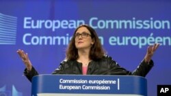 ဥရောပ ကုန်သွယ်ရေးဆိုင်ရာ ကော်မရှင်နာမင်းကြီး Cecilia Malmstrom i