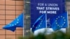 European Union flags flap in the wind outside EU headquarters in Brussels, Monday, Jan. 27, 2020. The U.K. is due to leave the EU on Friday, the first nation in the bloc to do so. It then enters an 11-month transition period in which Britain will…