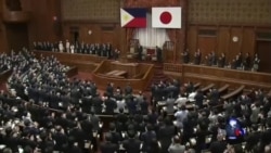 菲律宾总统阿基诺赞扬日本抨击中国