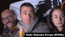 Bosnia and Herzegovina -- Davor Dragicevic, the father of the young man David, who believes that his 21-year-old son was murdered, at the rally in Banja Luka, December 27, 2018.