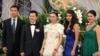 The elite guests attended the wedding of Sok Sokan, the son of the late Council of Ministers President Sok An, and Sam Ang Leakhena whose parents own Vattanac Capital, in June. (Web Screenshot)