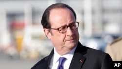Le président français François Hollande, 2 janvier 201.