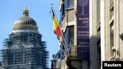 A general view of the Jewish Museum, site of a shooting, is seen in central Brussels, Belgium, May 25, 2014.