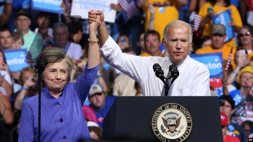 Joe Biden se une a la campaña de Clinton