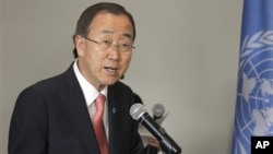Sekjen PBB Ban Ki-moon mendukung perjanjian damai di DRC timur baru-baru ini (foto: dok). 