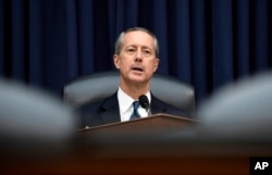 House Armed Services Committee Chairman Rep. Mac Thornberry, R-Texas., speaks during a hearing with Defense Secretary Ash Carter and Joint Chiefs of Staff Chairman Gen. Martin Dempsey on the U.S. policy and strategy in the Middle East, in Washington, June