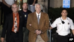 Jerry Sandusky after the jury's verdict