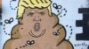 La peinture murale anti-Trump de l'artiste new-yorkais Hanksy a triomphé à Manhattan et sur les réseaux sociaux.