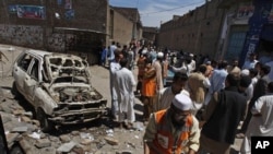 Mesto eksplozije u Pakistanu, 28. april, 2013. 
