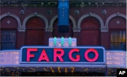 Here's the marquee sign from the old Fargo Theater in the North Dakota town of the same name - named for one of the Wells Fargo partners.