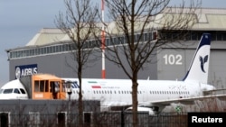 Un Airbus A321 avec le drapeau iranien le 19 décembre 2016.