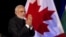 Prime Minister of India Narendra Modi speaks to a crowd during a dinner hosted by his Canadian counterpart Stephen Harper in Vancouver, British Columbia, April 16, 2015.