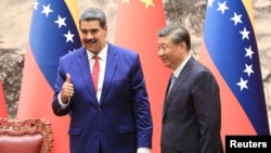 Los presidentes de Venezuela y China, Nicolás Maduro y Xi Jinping, se reúnen en el Gran Palacio del Pueblo, en Pekín, este miércoles 13 de septiembre de 2023.