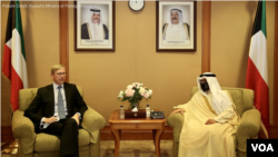 برایان هوک در کویت با وزیر خارجه این کشور دیدار کرد