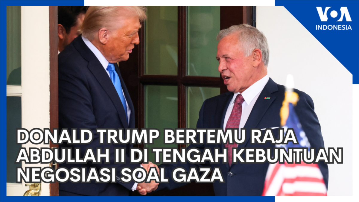 Donald Trump Bertemu Raja Abdullah II di tengah Kebuntuan Negosiasi soal Gaza