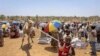 Children stand at a food distribution site in the town of Adi Mehameday, in the western Tigray region of Ethiopia. (File)