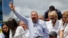 FILE - Opposition presidential candidate Edmundo Gonzalez leads a demonstration against the official election results that declared that President Nicolas Maduro won reelection in Caracas, Venezuela, July 30, 2024.