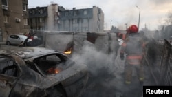 Киев: после российского ракетного удара. 9 марта 2023 г.